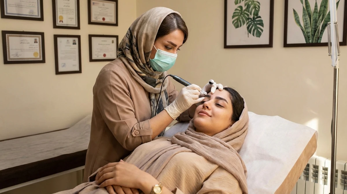 عکس میکروشیدینگ ابرو